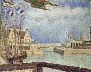 Georges Seurat The Sunday of Port en bessin oil painting artist
